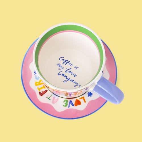 Eleanor Bowmer Coffee Club Cup & Saucer Set