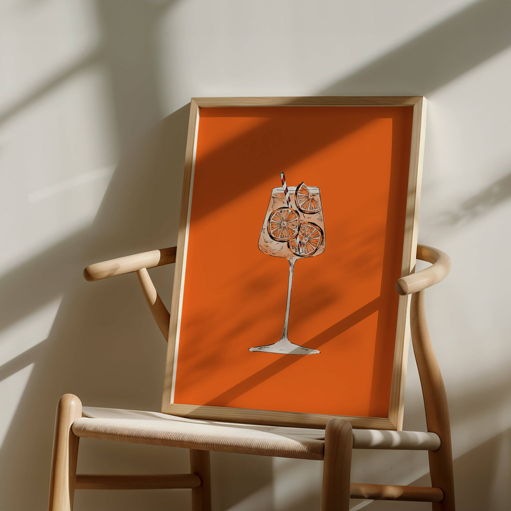 Aperol Spritz | Cocktail Wall Art Print