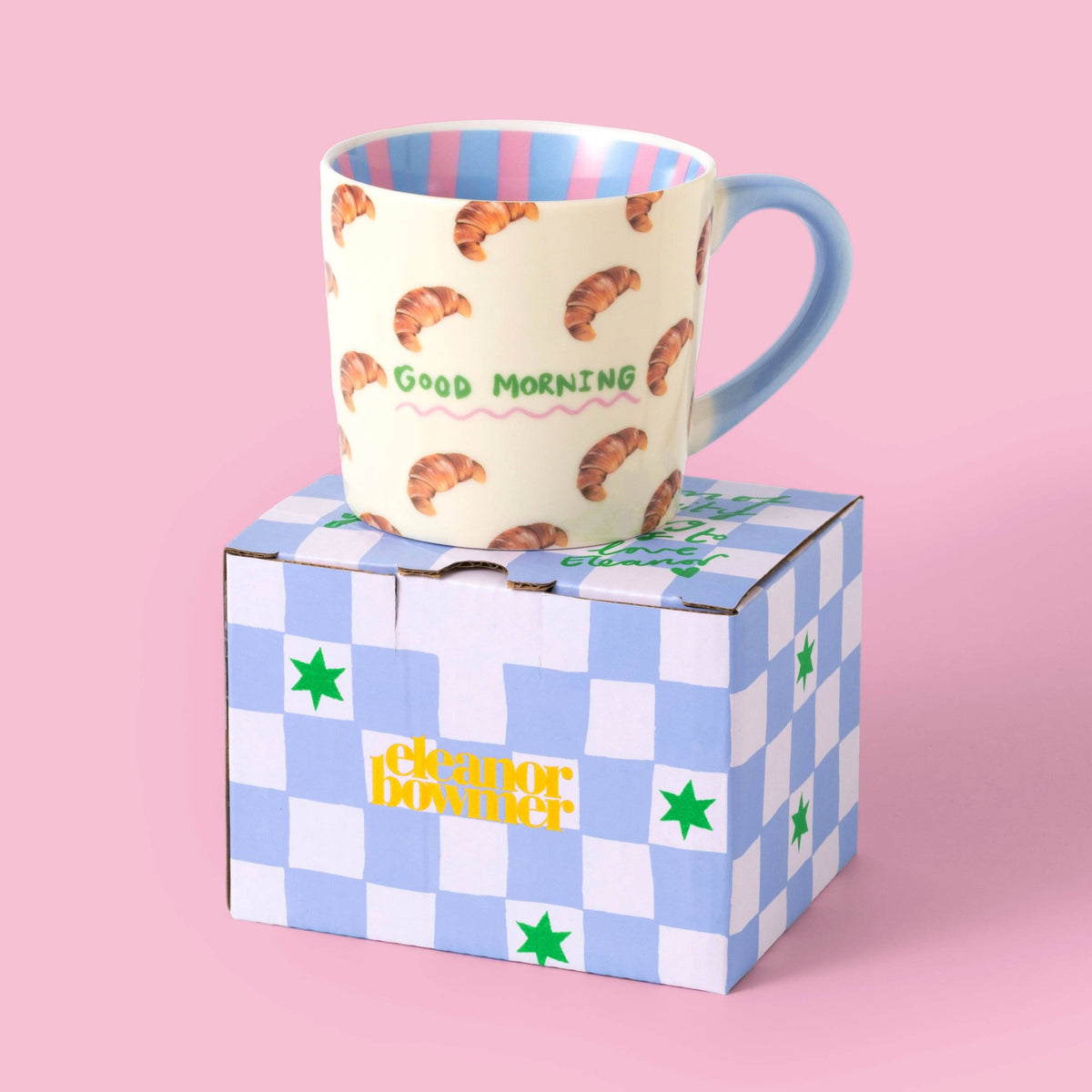 Eleanor Bowmer Good Morning Croissant Mug | Bone China | 300ml