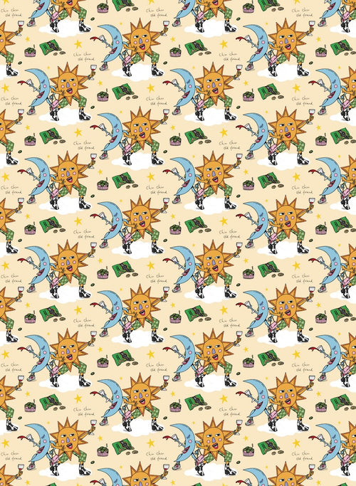 Chin Chin Old Friend Gift Wrap | Wrapping Paper
