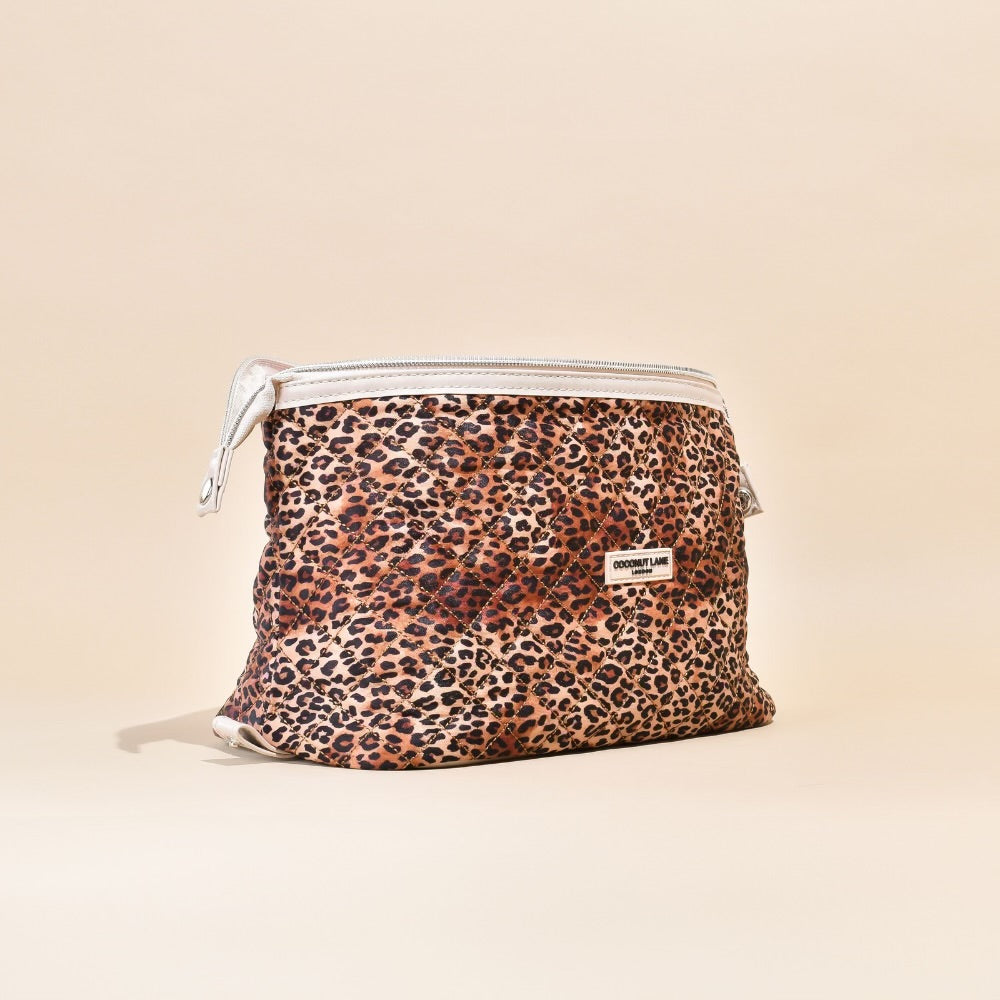 Quilted Leopard Lifestyle Pouch by Coconut Lane