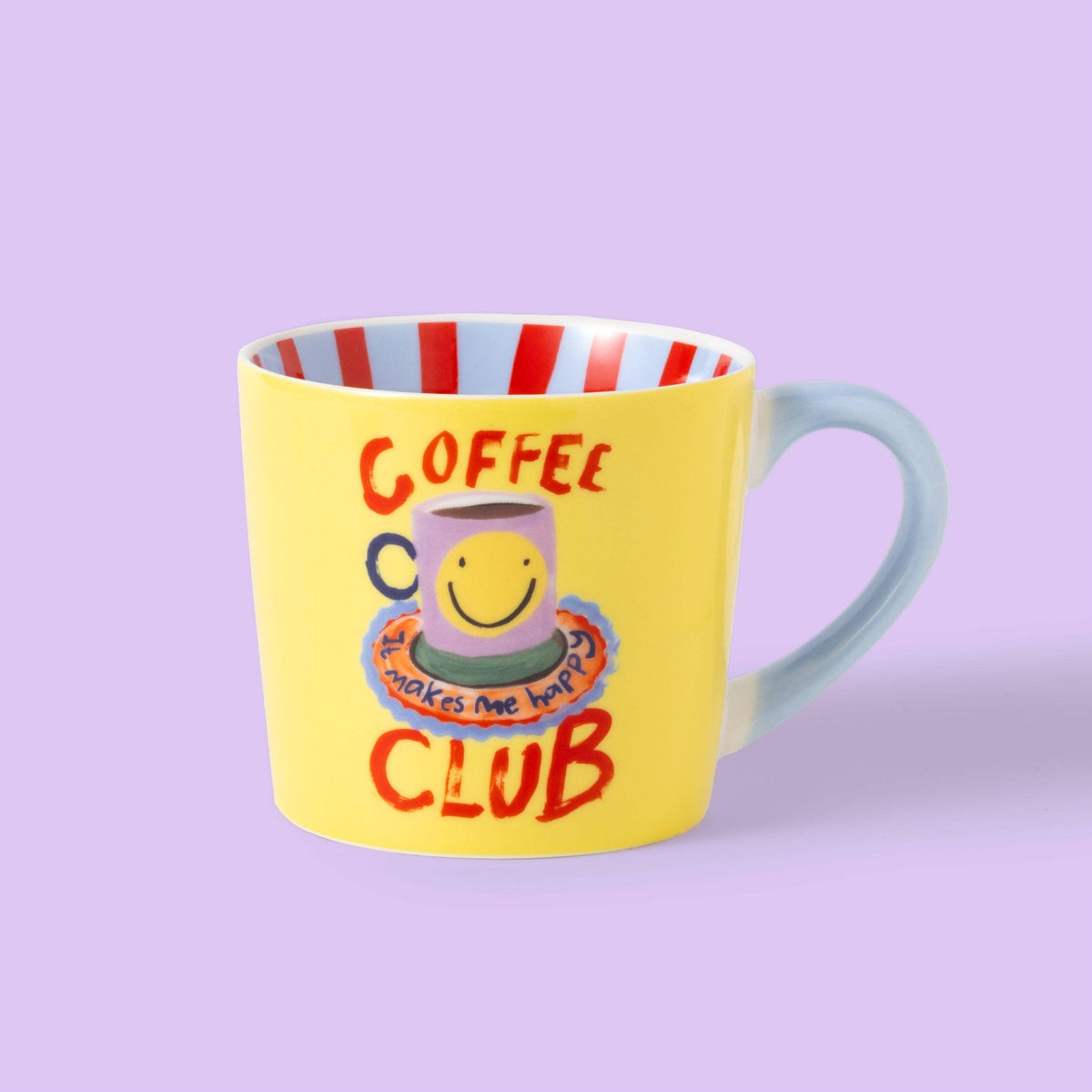 Eleanor Bowmer Coffee Club Mug | Yellow Bone China | 300ml