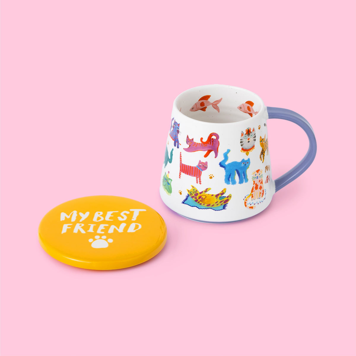 Eleanor Bowmer Cool Cat Club Mug & Coaster Set