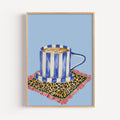 Coffee in Bed | Leopard Wall Art Print