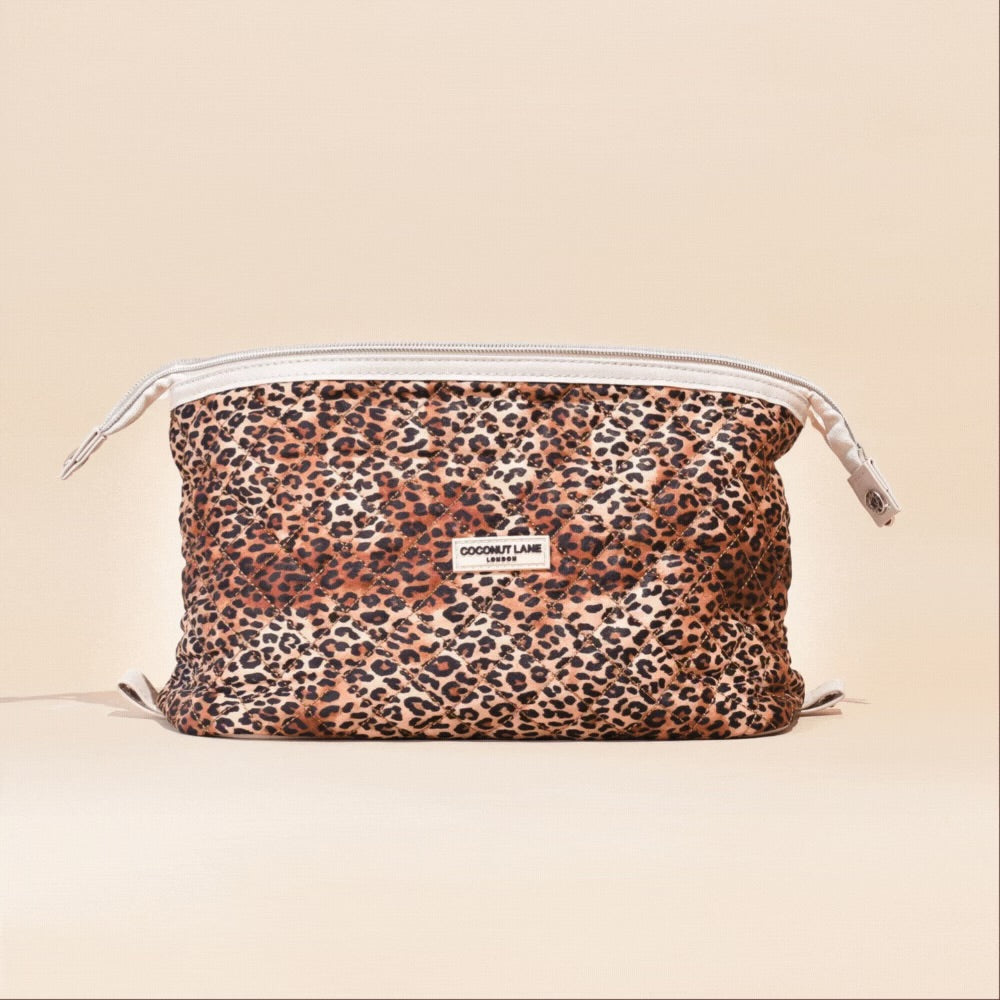 Quilted Leopard Lifestyle Pouch by Coconut Lane