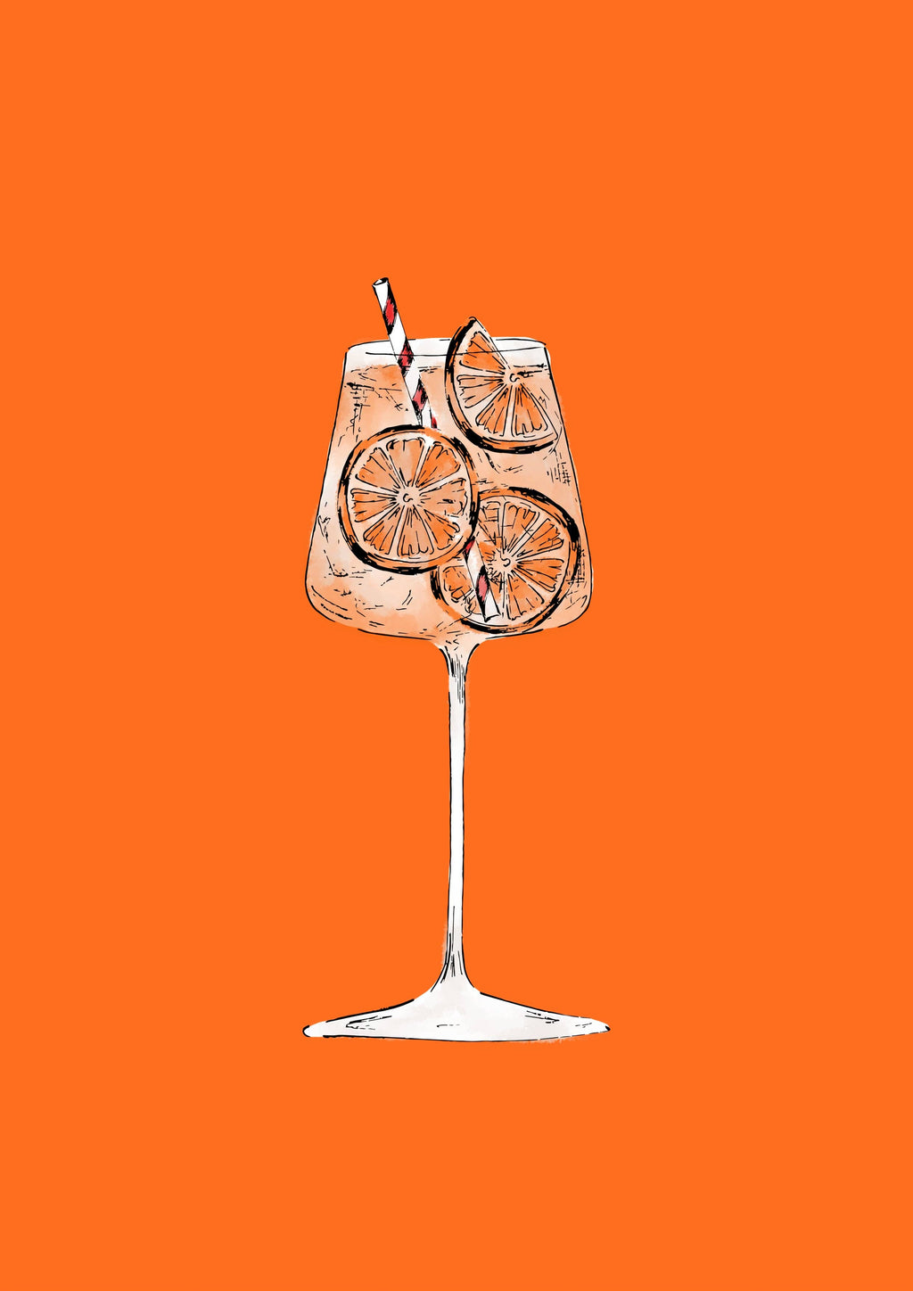 Aperol Spritz | Cocktail Wall Art Print