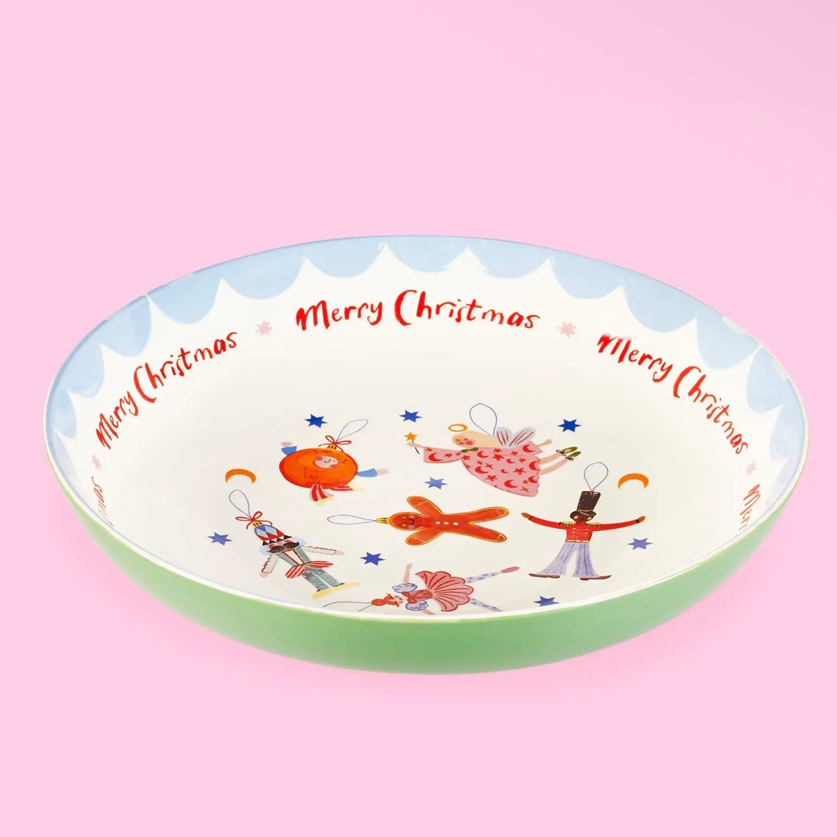 Dear Santa Serving Bowl | Eleanor Bowmer | Festive Stoneware
