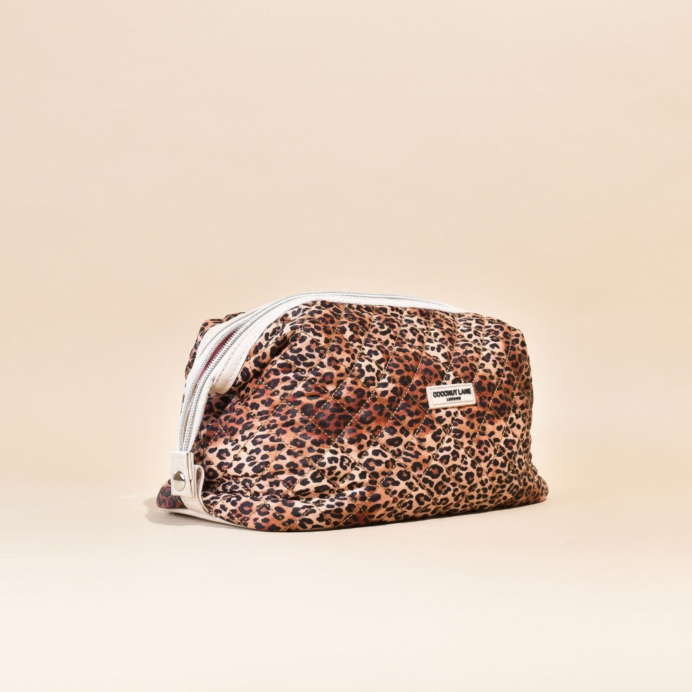Quilted Leopard Lifestyle Pouch by Coconut Lane