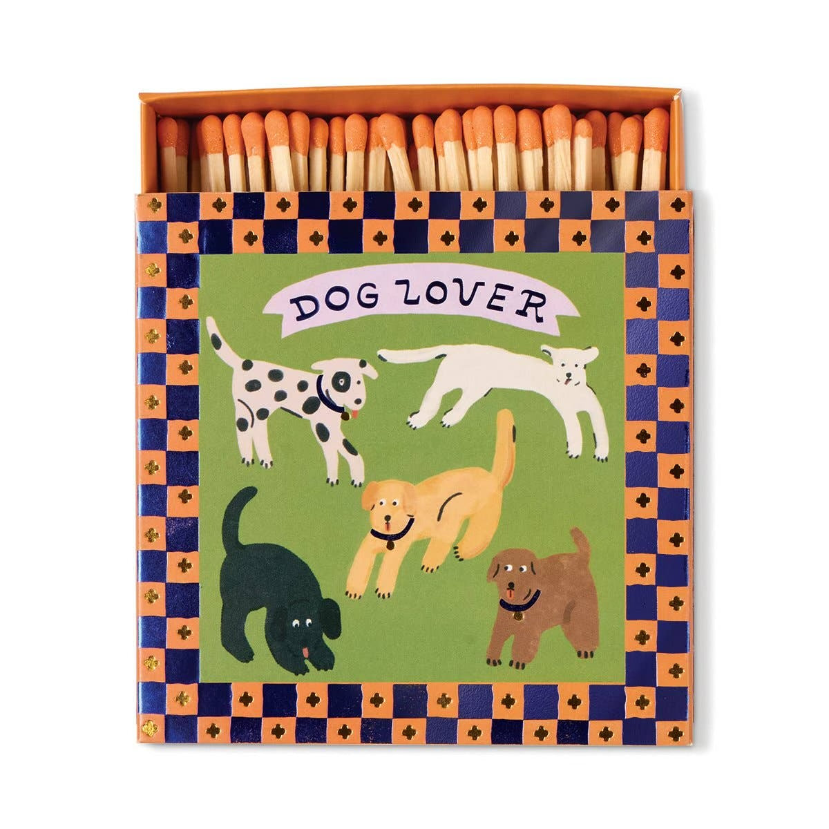 Paddywax Dog Lover Square Boxed Matches | 125 Safety Matches