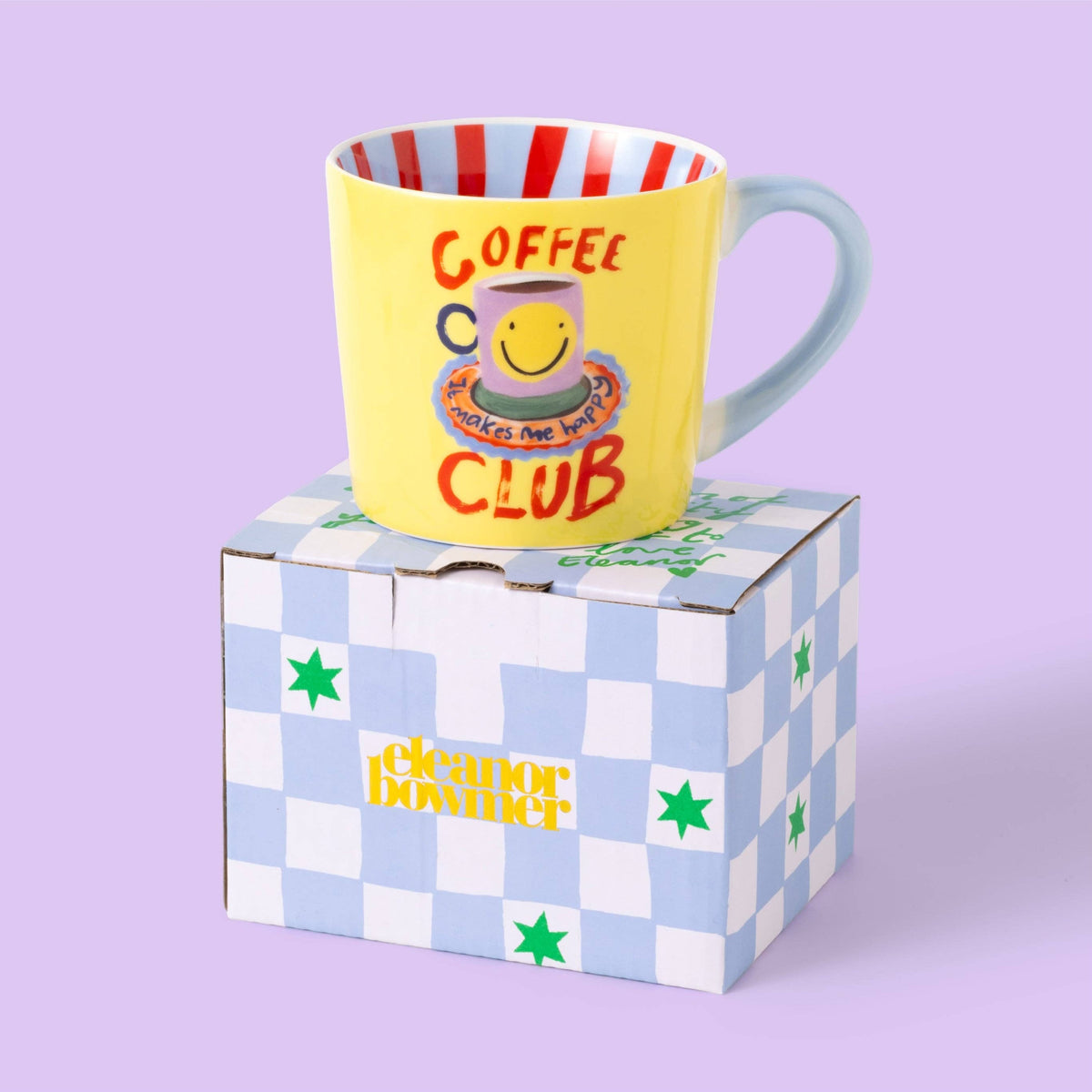Eleanor Bowmer Coffee Club Mug | Yellow Bone China | 300ml