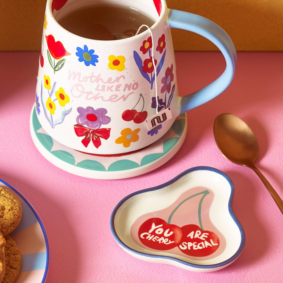 Eleanor Bowmer Cherry Special Tea Bag Tidy