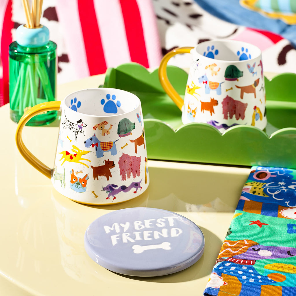 Eleanor Bowmer Cool Dog Club Mug & Coaster Set