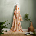 Fusion Soleil Sun & Palm Print Fleece Throw | Coral & Camel