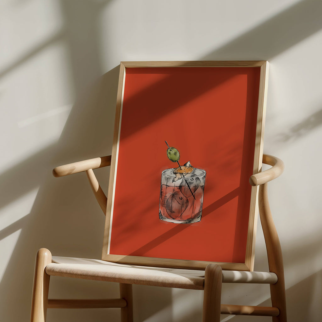Negroni | Cocktail Wall Art Print