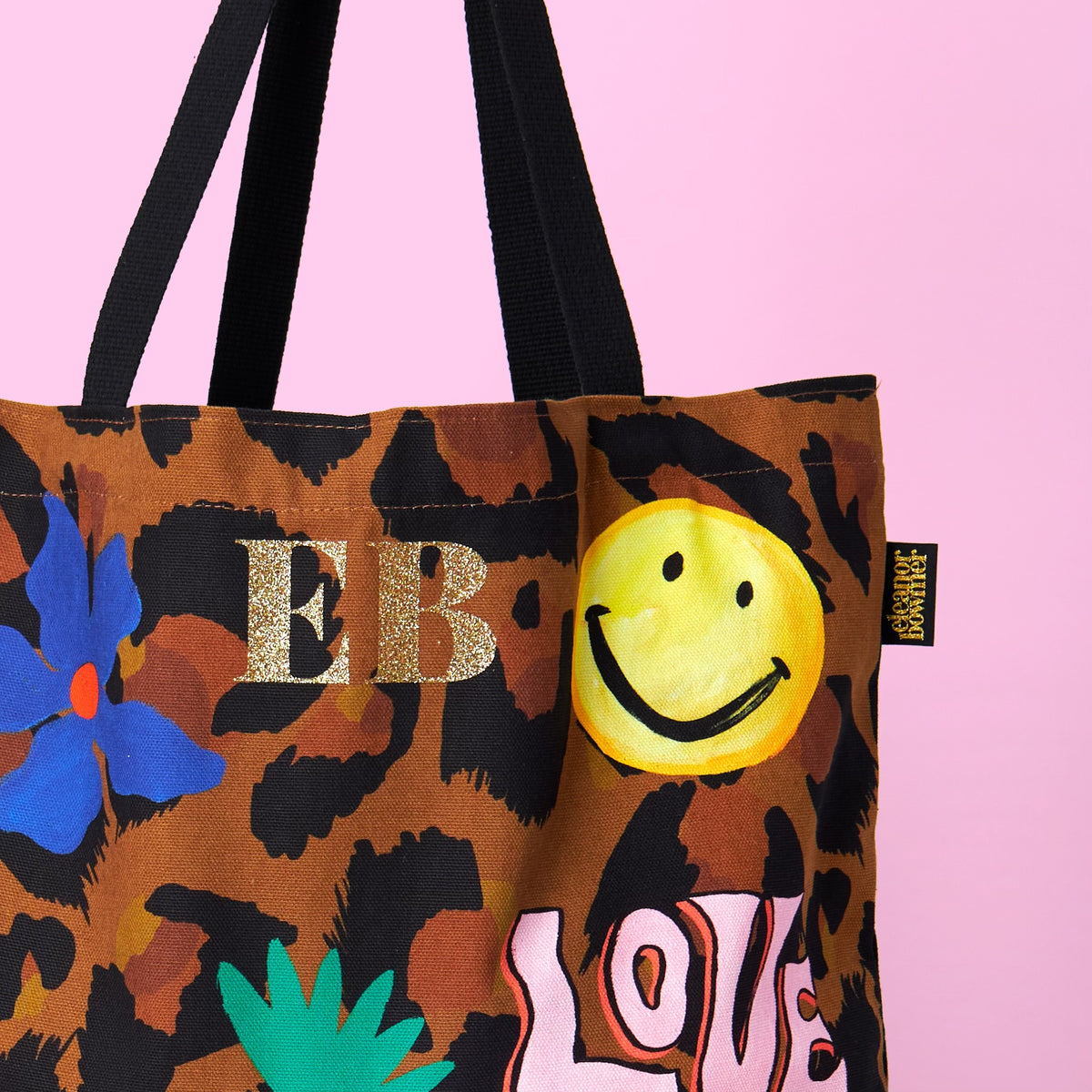 Eleanor Bowmer Leopard Print Icon Tote Bag | 50cm