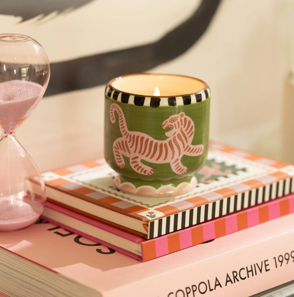 Paddywax A Dopo Tiger Ceramic Candle | Black Cedar & Fig | 8oz