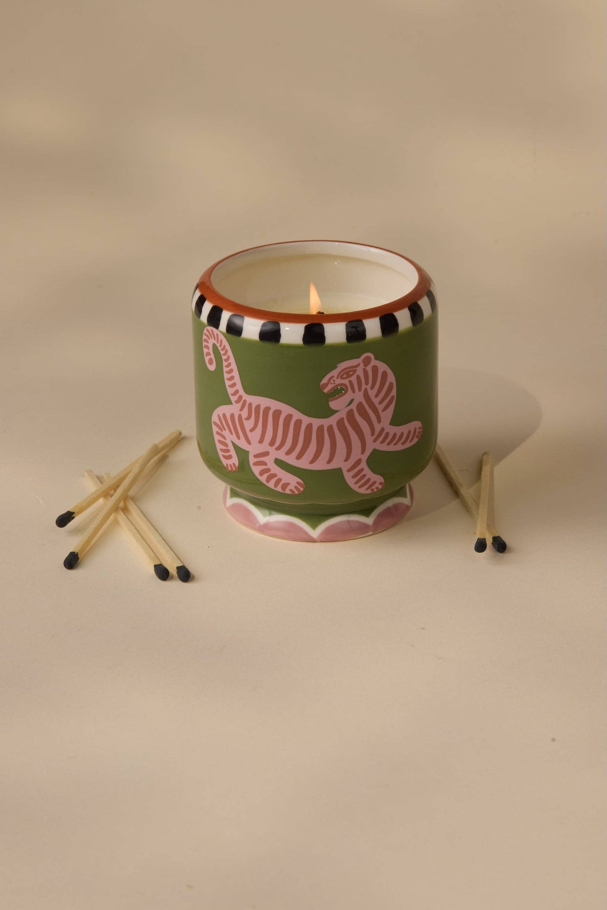Paddywax A Dopo Tiger Ceramic Candle | Black Cedar & Fig | 8oz
