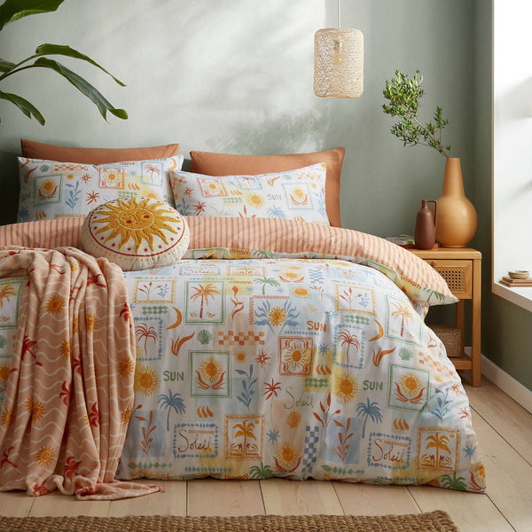Fusion Soleil Sun Print Duvet Cover Set | Double Sided