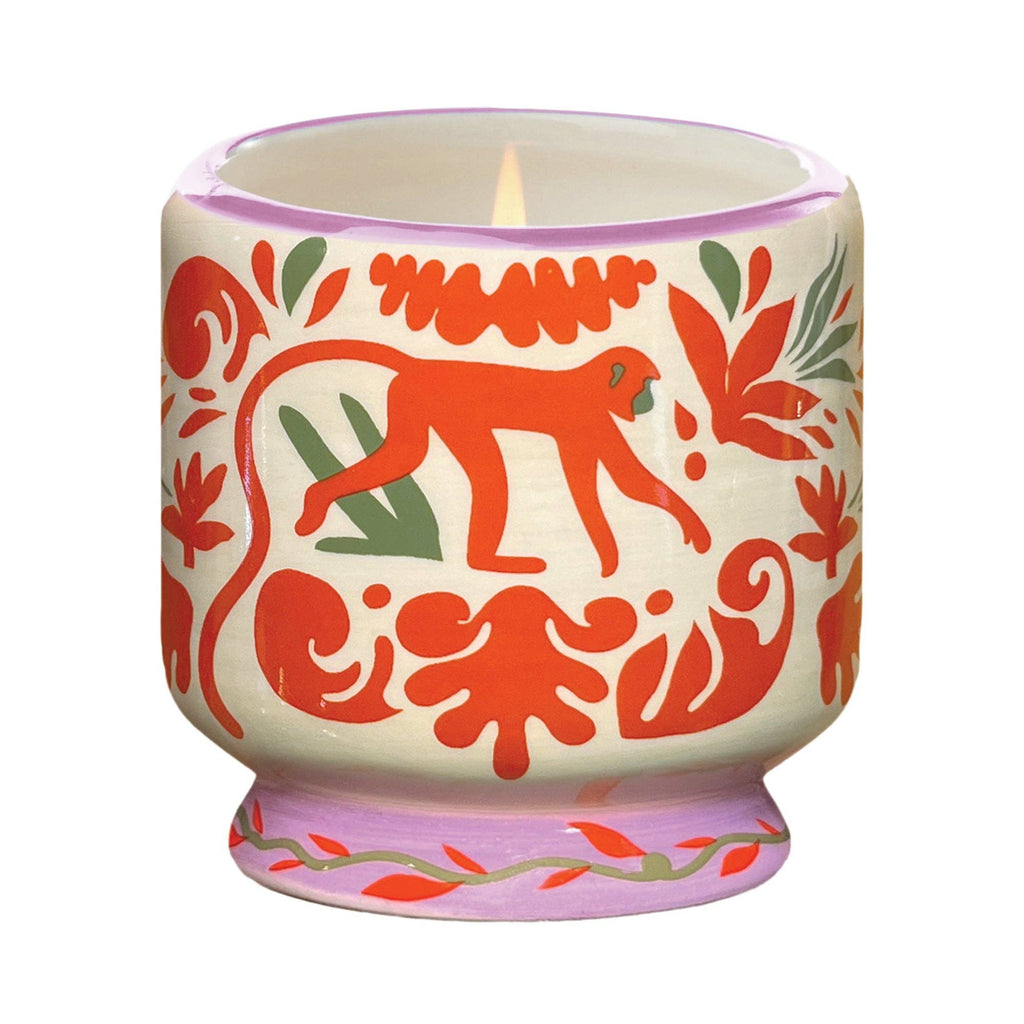 Paddywax A Dopo Monkey Jungle Ceramic Candle | Coconut & Amber | 8oz