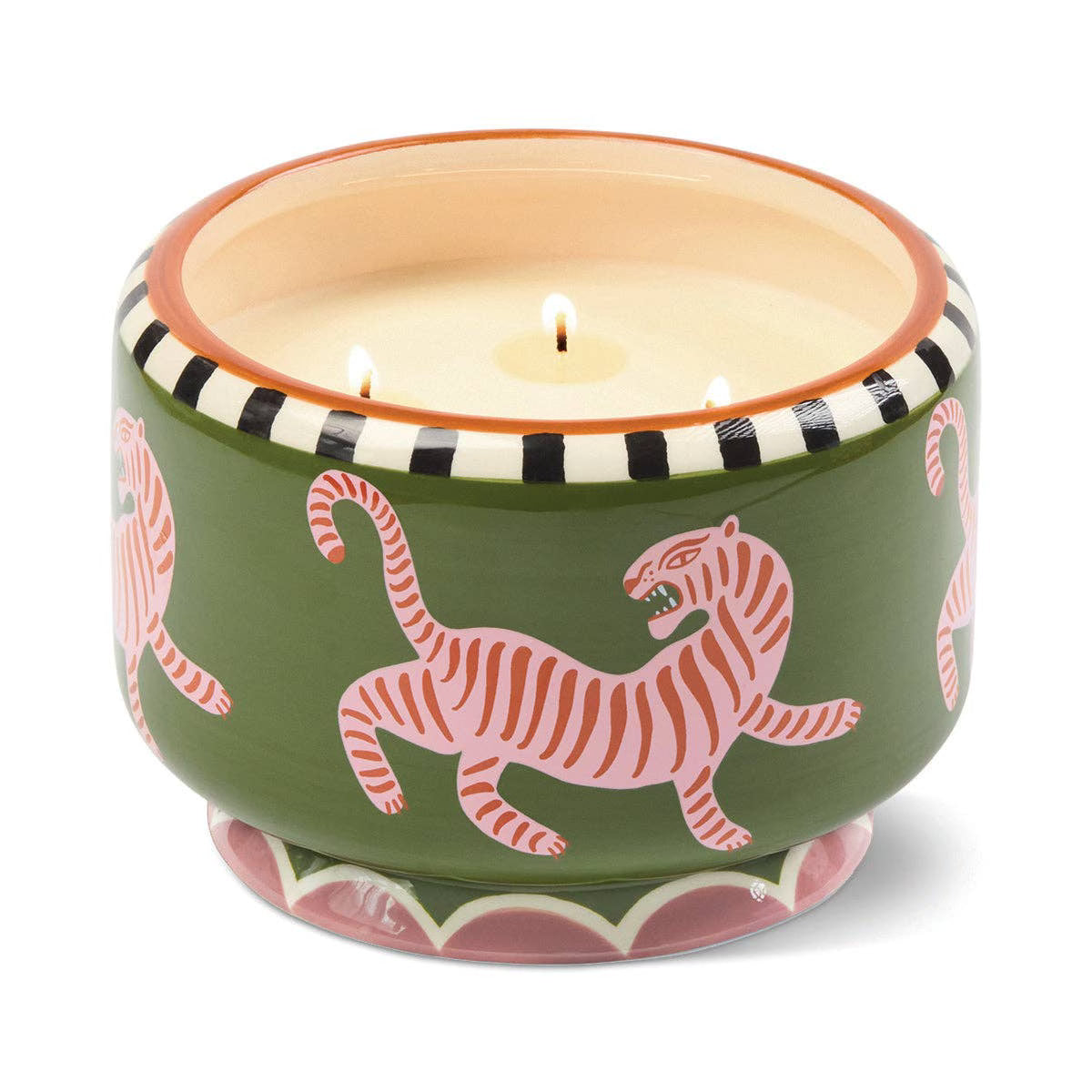 Paddywax A Dopo Tiger Ceramic Candle | Black Cedar & Fig | 24oz