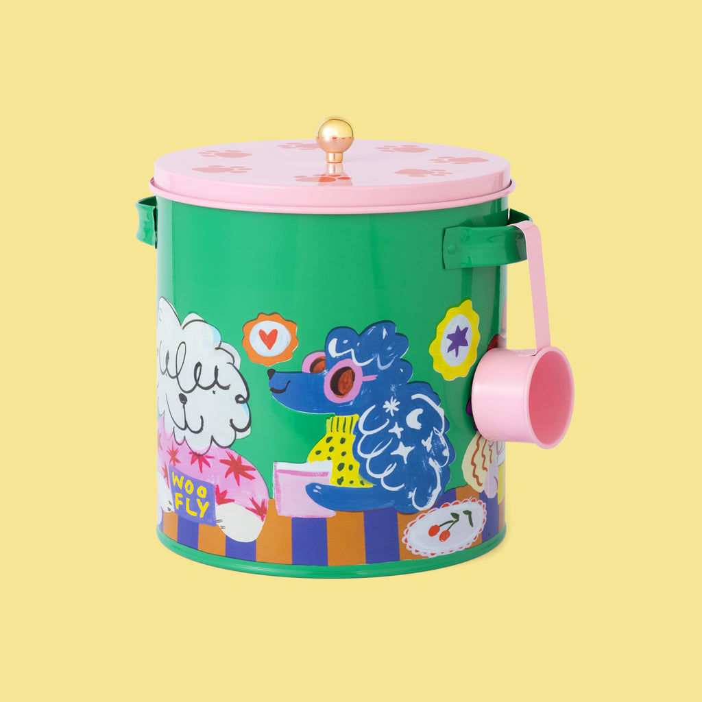 Eleanor Bowmer Cool Dog Club Storage Tin & Scoop